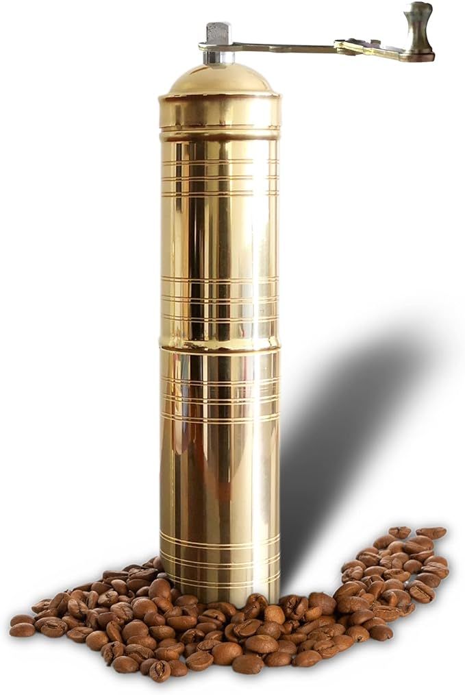 Traditional Turkish Manual Coffee Grinder , Brass Coffee Grinder, Kitchen Decor, Qualification Ad... | Amazon (US)