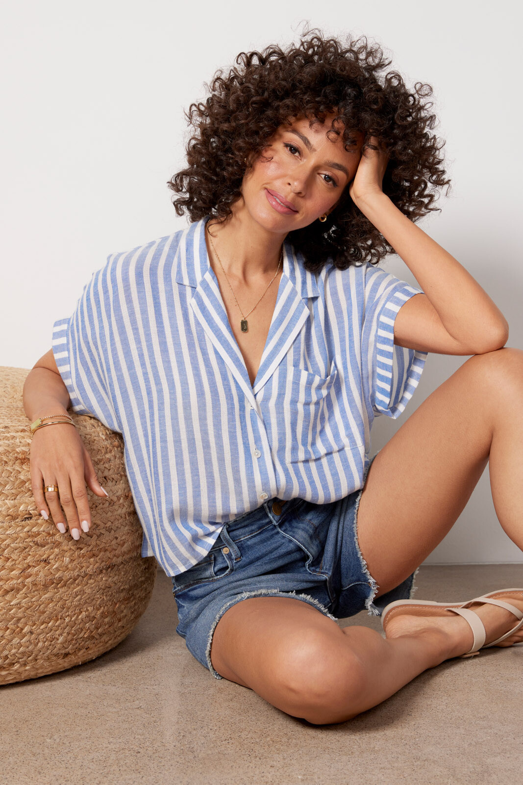 Libby Stripe Resort Shirt | Evereve