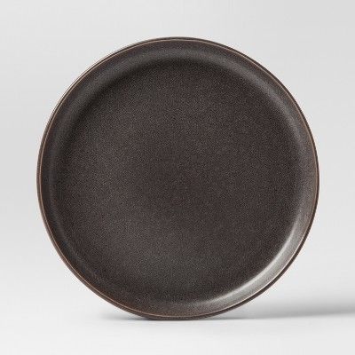 10.5" Tilley Stoneware Dinner Plate Black - Project 62™ | Target