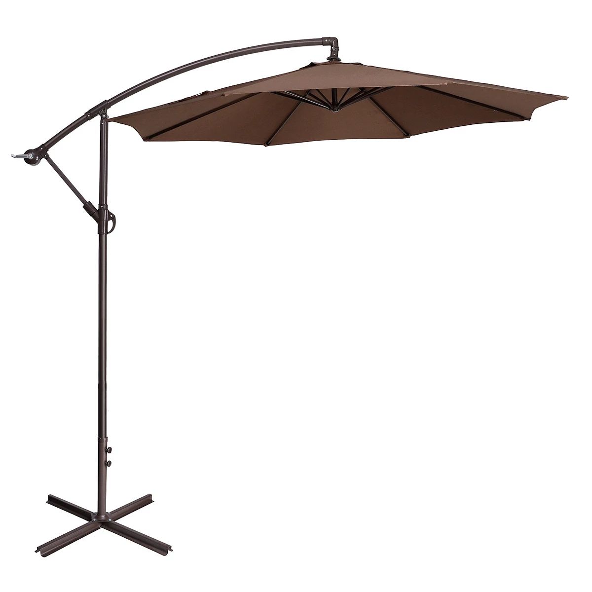 Fleming Supply Offset Brown Swivel Patio Umbrella | Kohl's