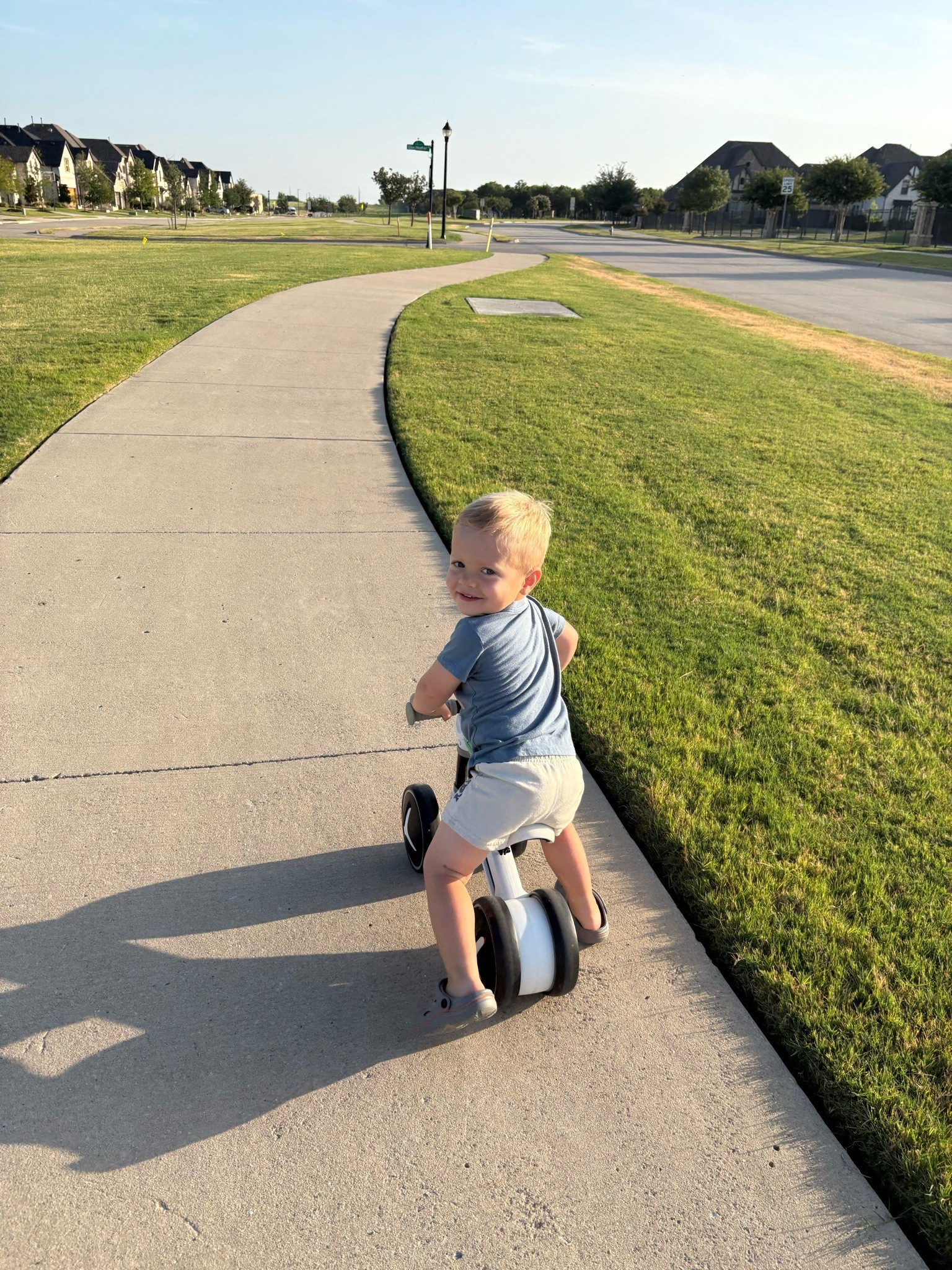 Morning ride to the park 💜

#LTKmomlife #LTKKids #LTKBaby