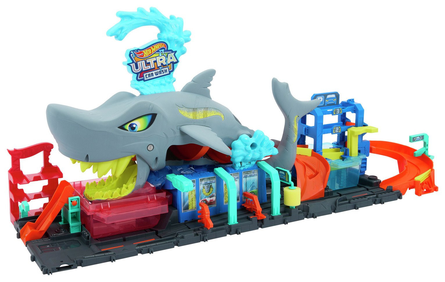 Hot Wheels Ultra Shark Car Wash Playset | argos.co.uk
