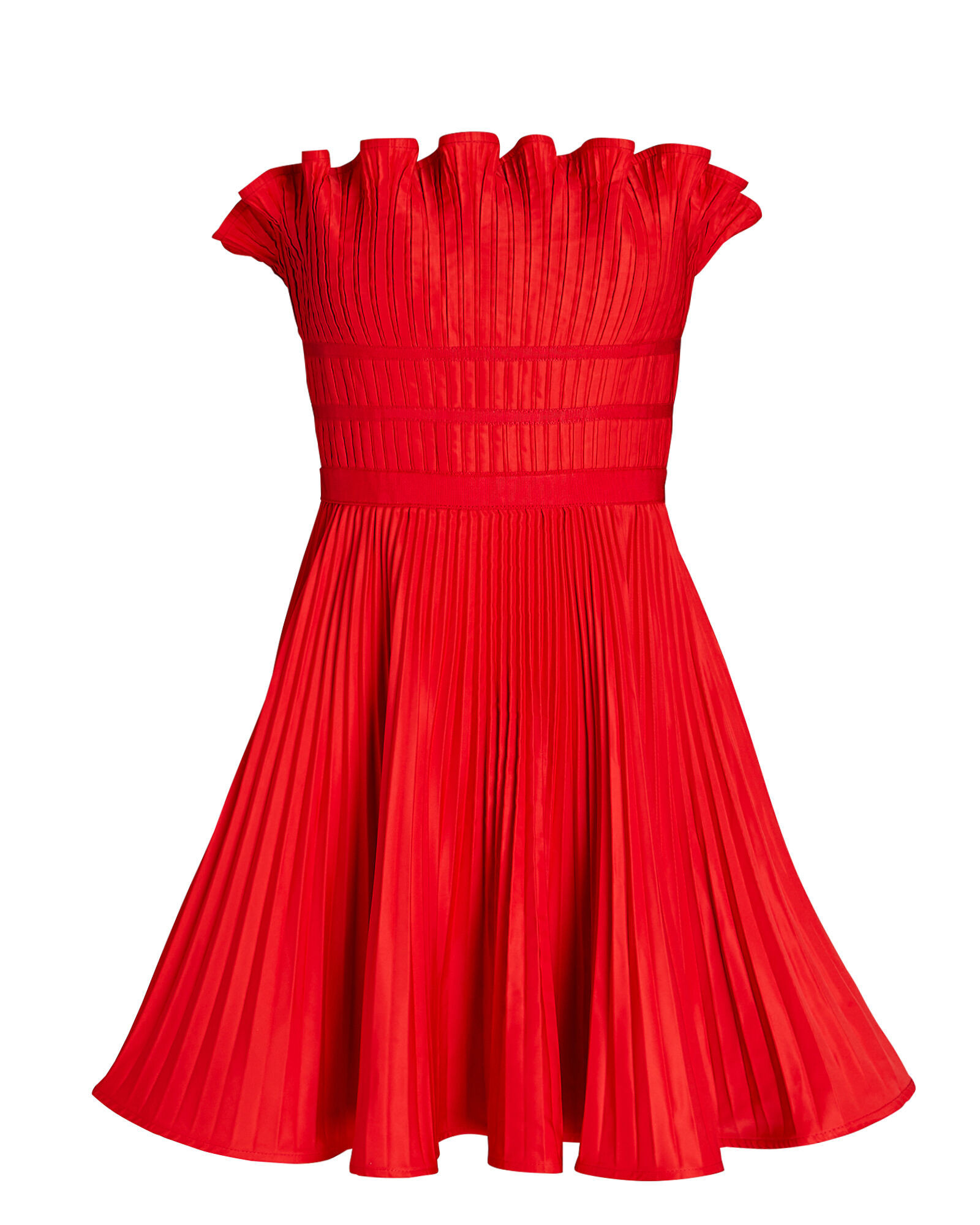 Lorena Strapless Pleated Mini Dress | INTERMIX
