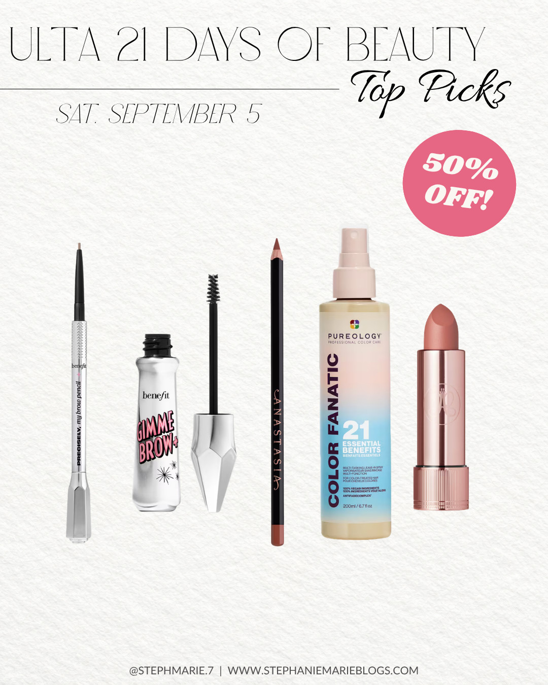 ULTA'S 21 DAYS OF BEAUTY SALE IS HERE ✨ These beauty favorites from Benefit, Anastasia Beverly Hills & Pureology! 

 #LTKOver40 #LTKSaleAlert #LTKBeauty