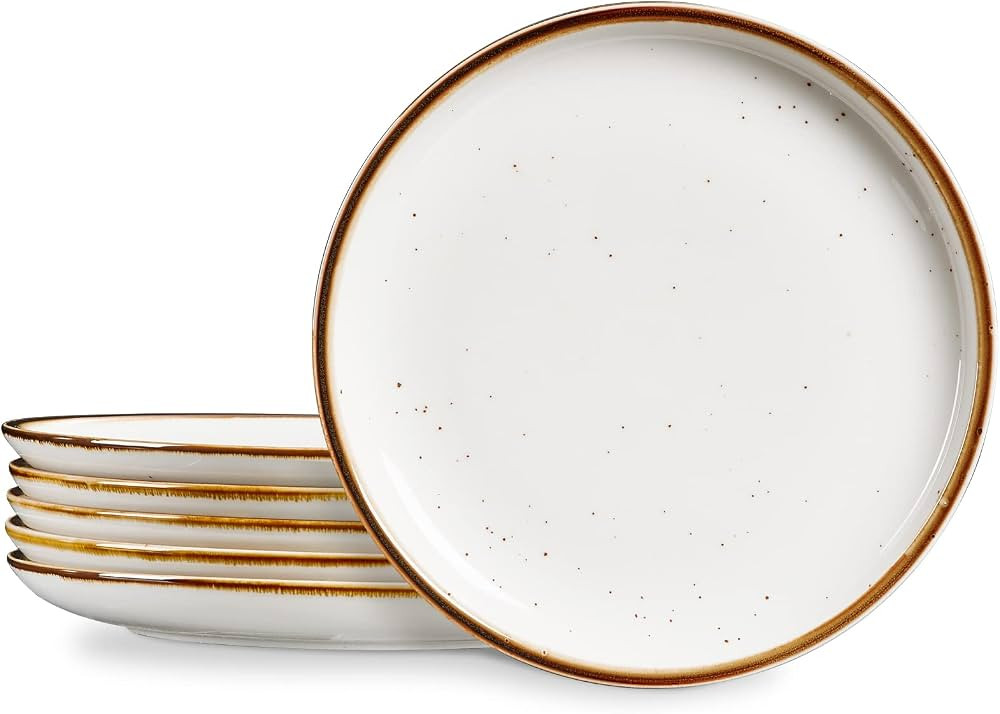 ONEMORE 10.5 Inch Ceramic Dinner Plate - Large Stoneware Dish Set of 6, Dessert Salad Plates, Mic... | Amazon (CA)