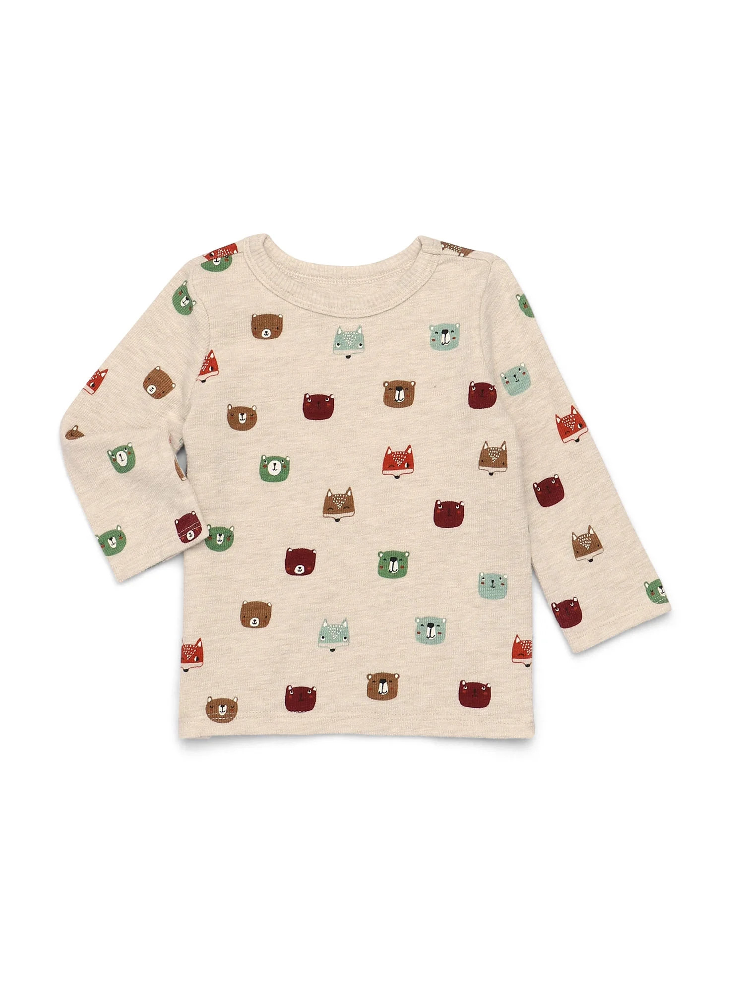 Garanimals Baby Boy Print T-Shirt with Long Sleeves, Sizes 0M-24M | Walmart (US)