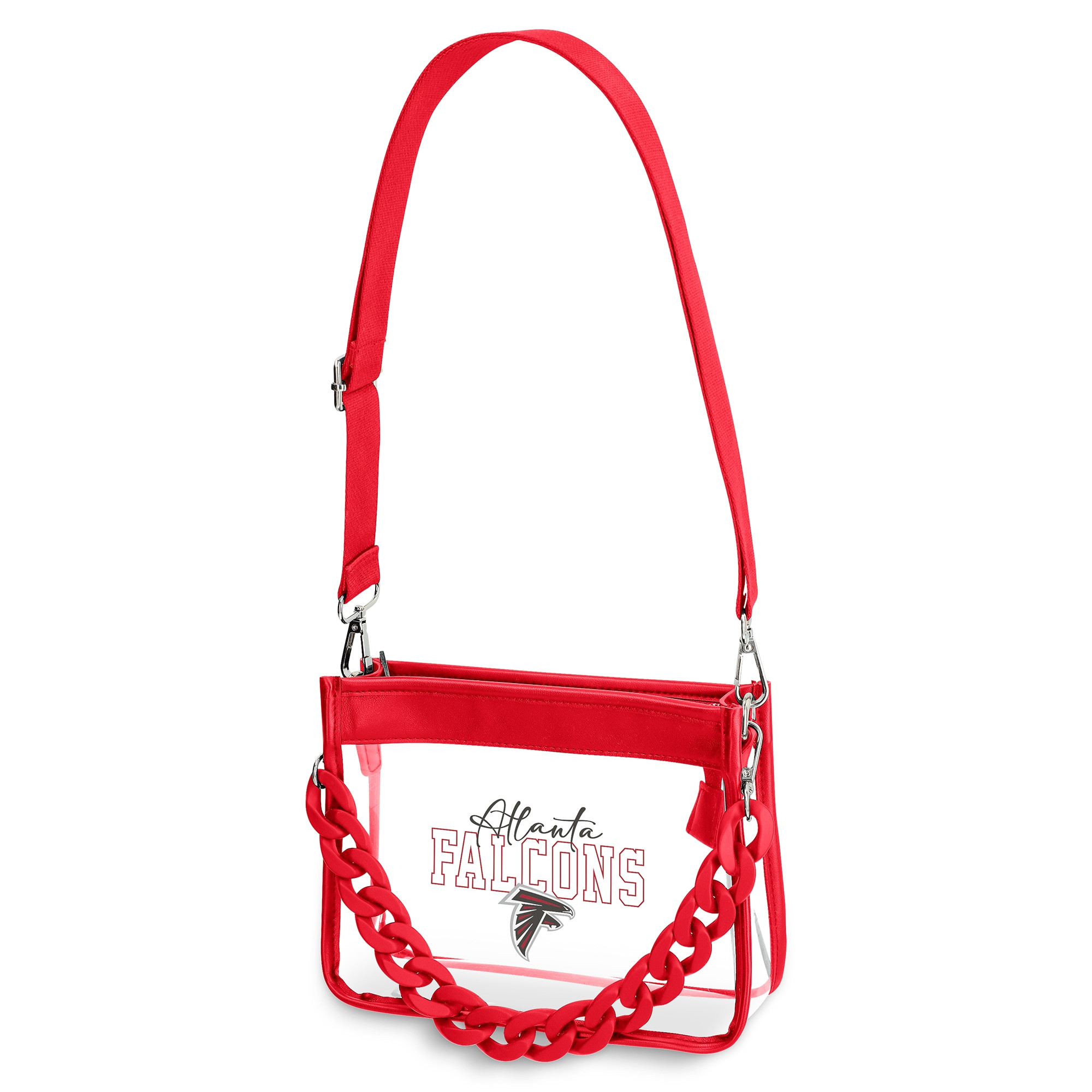 Atlanta Falcons WEAR by Erin Andrews Plastic Chain Mini Crossbody Bag | Fanatics