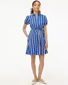Short-sleeve tie-waist mini dress | J.Crew Factory