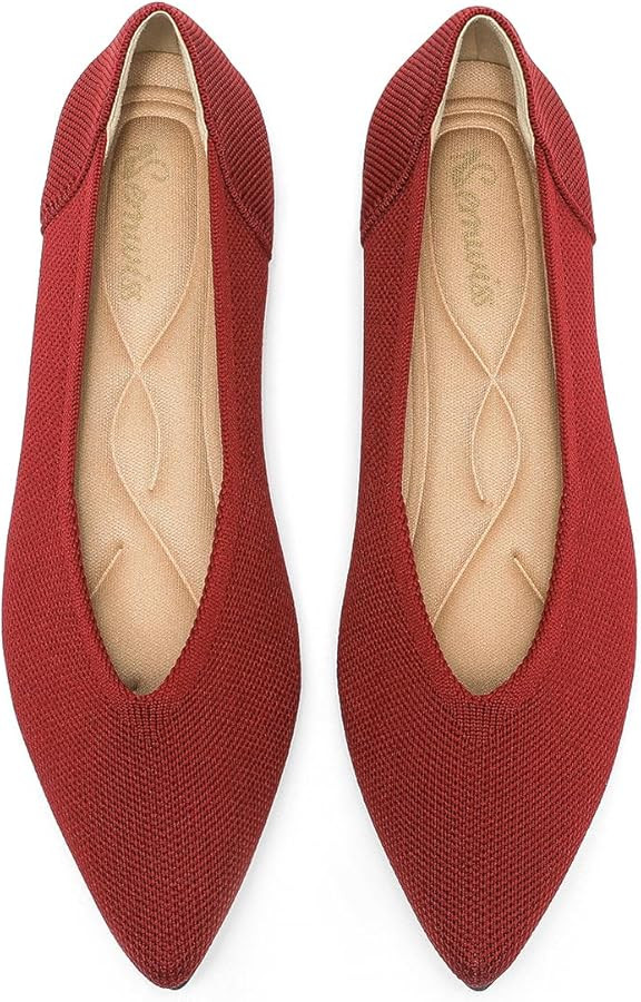 Semwiss Women's Ballet Flats Comfortable Casual Dressy Shoes,Work Flats Office Shoes Pointed Toe ... | Amazon (US)