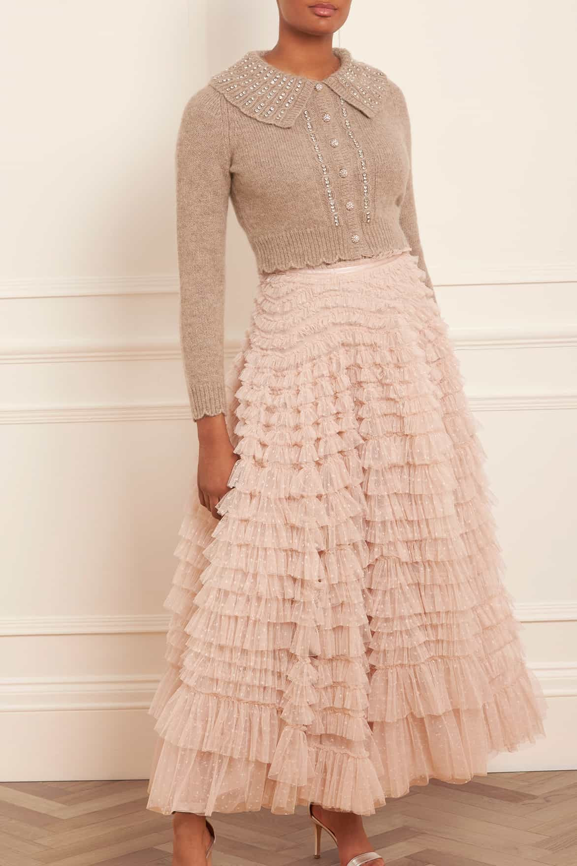 Hattie Ruffle Ankle Skirt | Needle & Thread