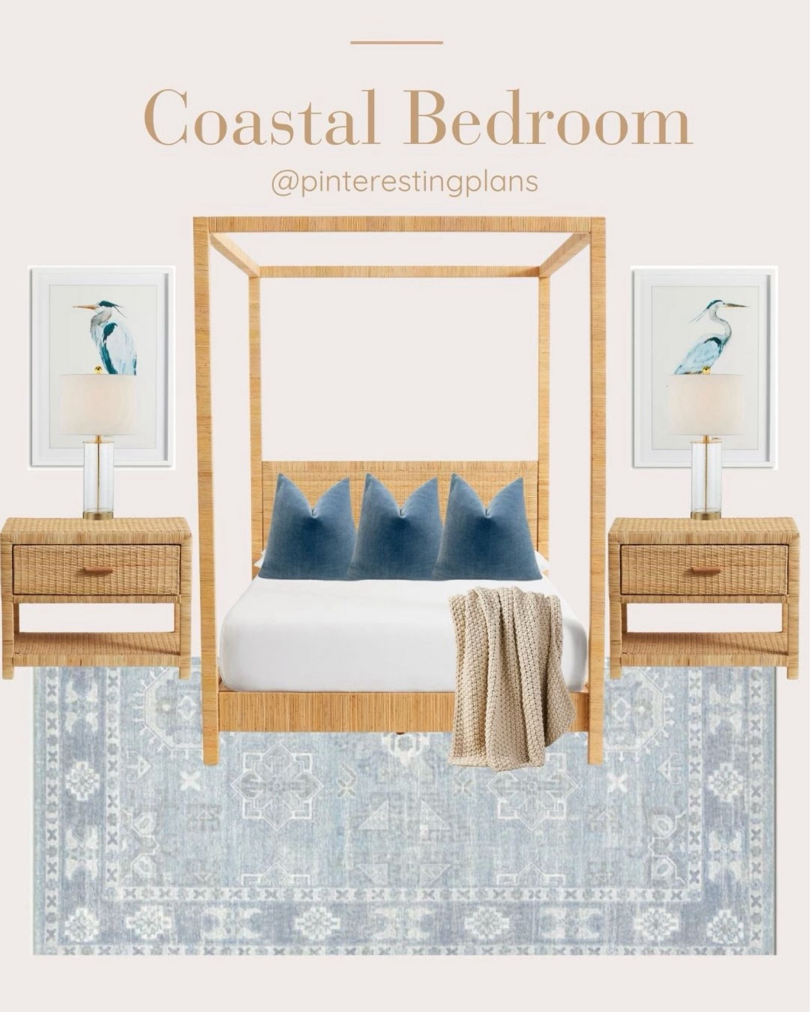 Modern coastal bedroom. 

#LTKStyleTip #LTKHome