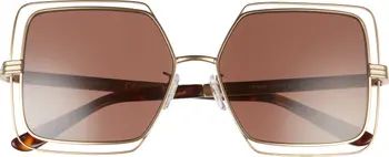 55mm Square SunglassesTORY BURCH | Nordstrom