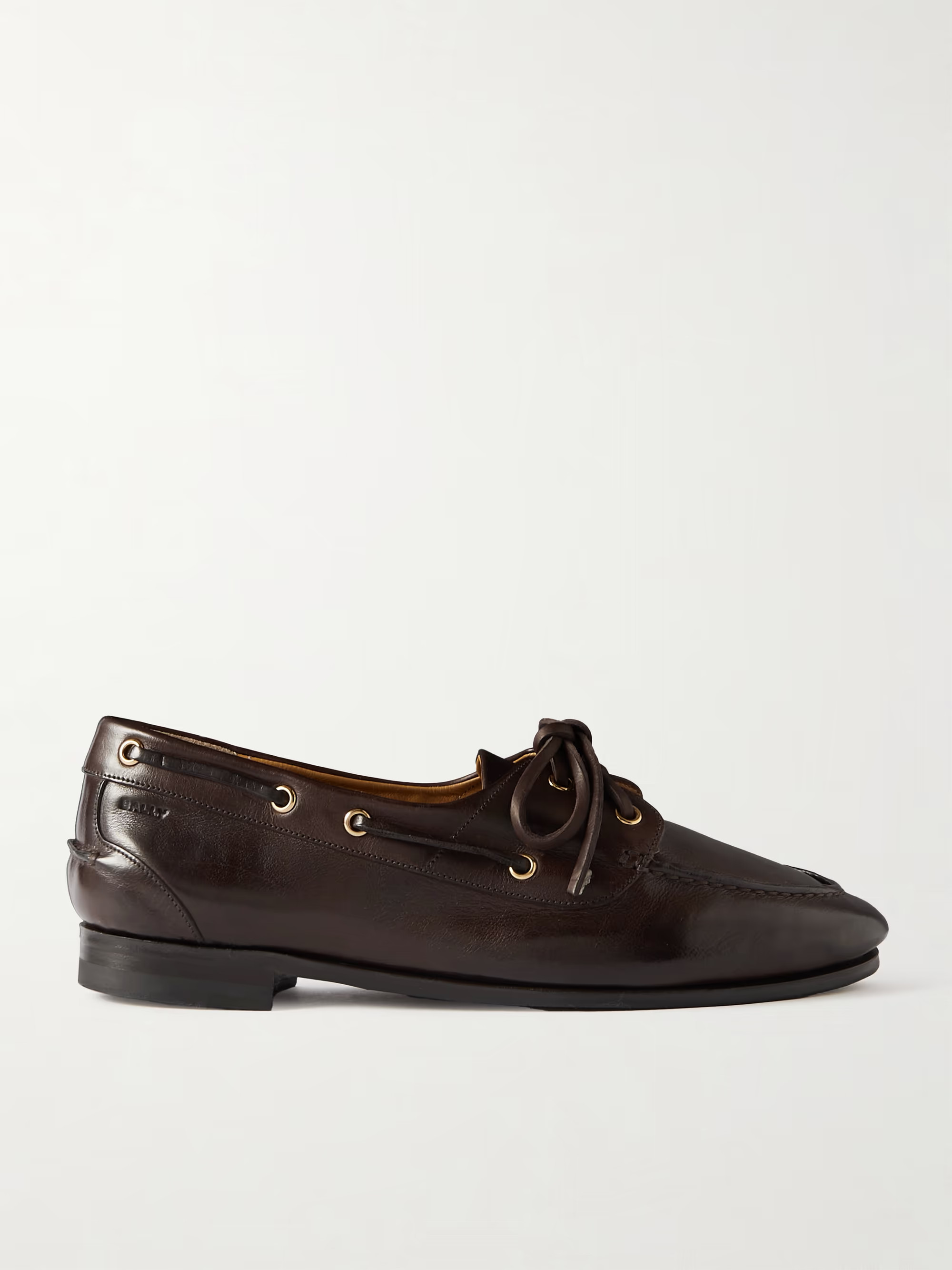 Pathy leather boat shoes | NET-A-PORTER (US)
