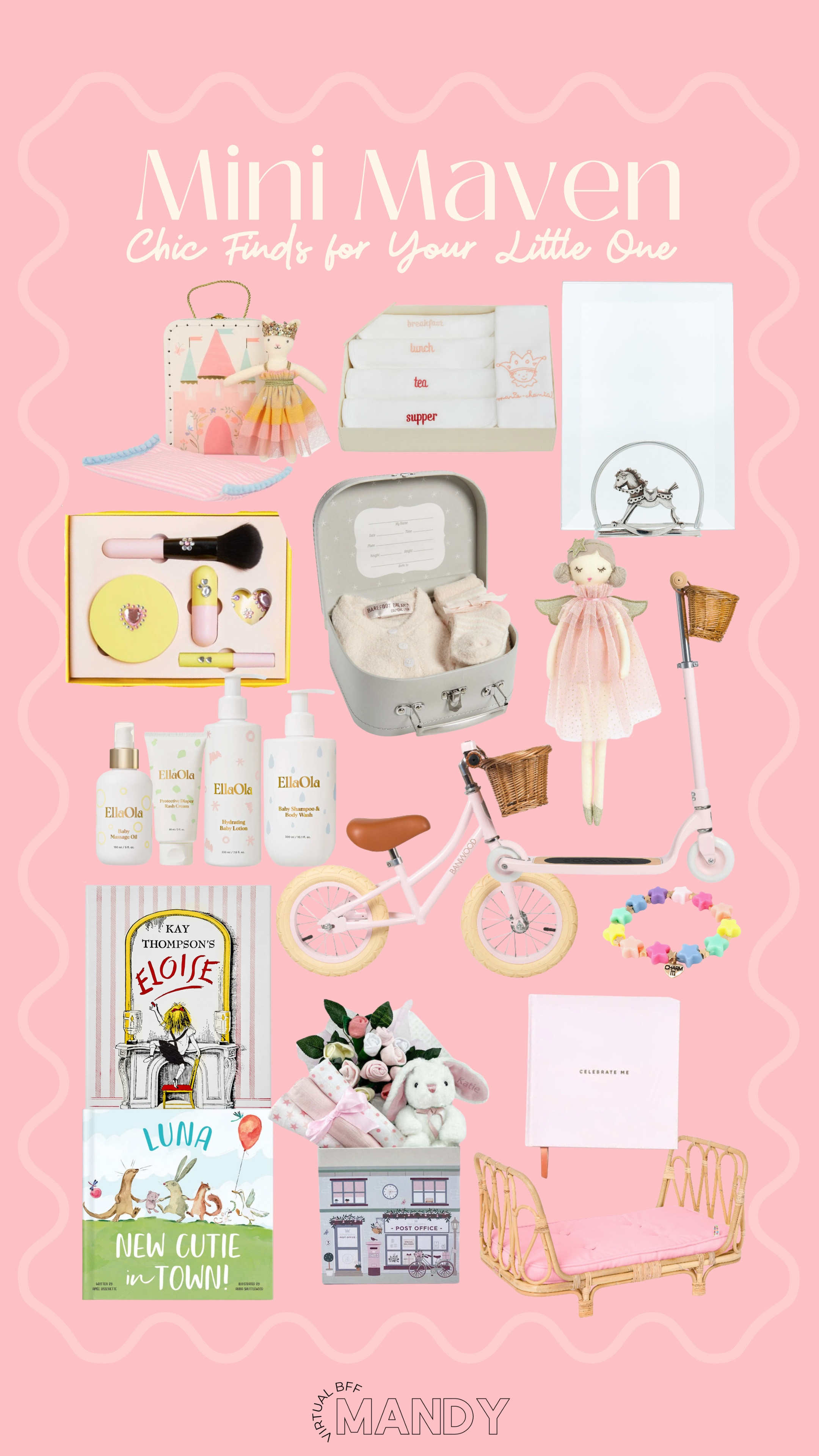 Mini Maven: Chic Finds for your Little One! 

Gift guide - Christmas gifts - gift inspo - baby’s gifts - baby toys - baby girl - bib set - kids bike - baby book 

#LTKGiftGuide #LTKBaby #LTKHoliday