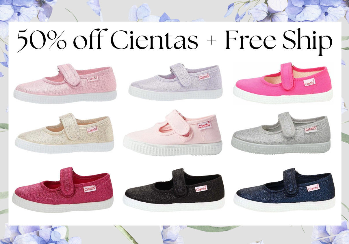 Cienta sale with free shipping
Code NEW10 may take an extra 10% off too! 

 #LTKSeasonal #LTKBaby #LTKKids
