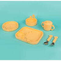 Animal Friends 6-Piece Dinnerware Set - Yellow Giraffe | Nuby (US)