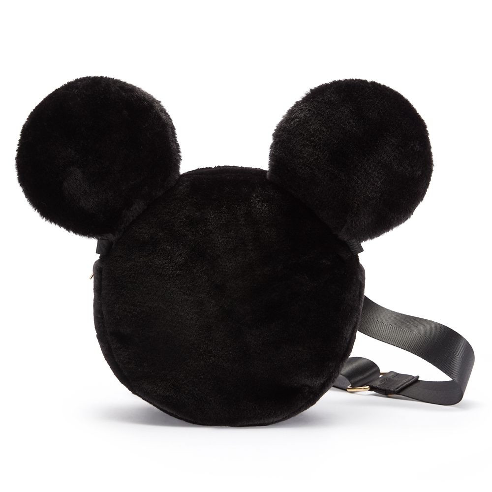 Mickey Mouse Icon Plush Crossbody Bag – Black | Disney Store