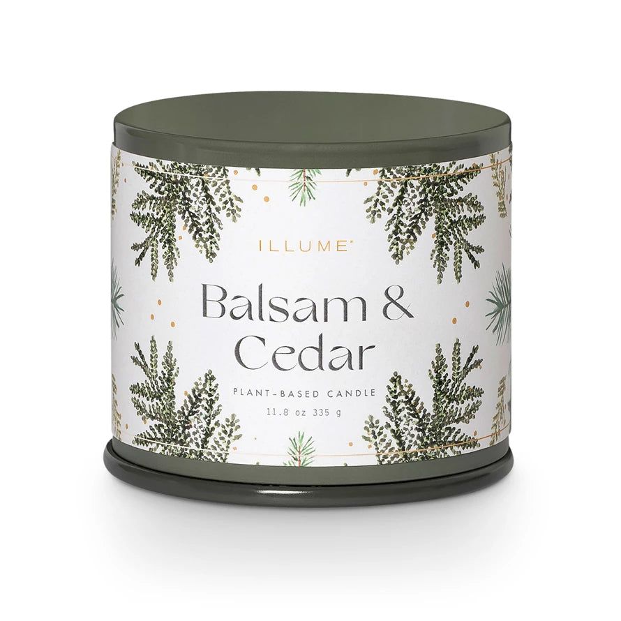 Balsam + Cedar Large Tin Candle | Cottonwood Company