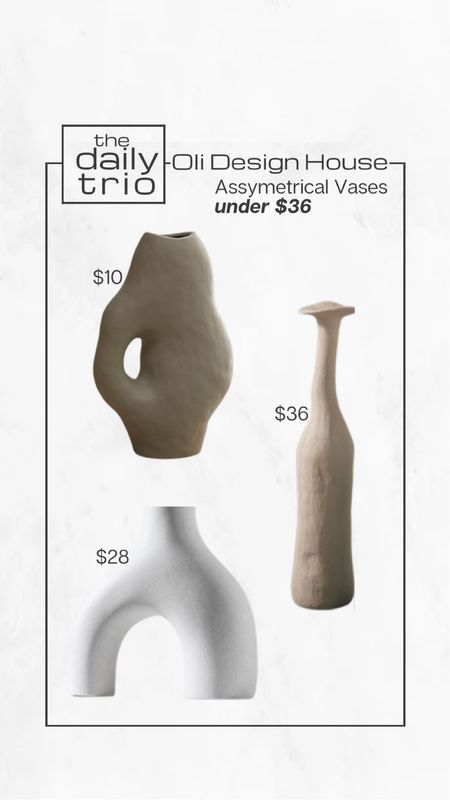 The daily trio

Asymmetrical based under $36

Modern organic home decor, affordable home decor, wabi sabi home, white vase, Nordic vase, hand crafted vase, tall vase

#LTKhome #LTKFind #LTKstyletip