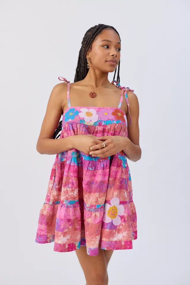 Kimchi Blue Lazy Daze Embroidered Babydoll Dress | Urban Outfitters (US and RoW)