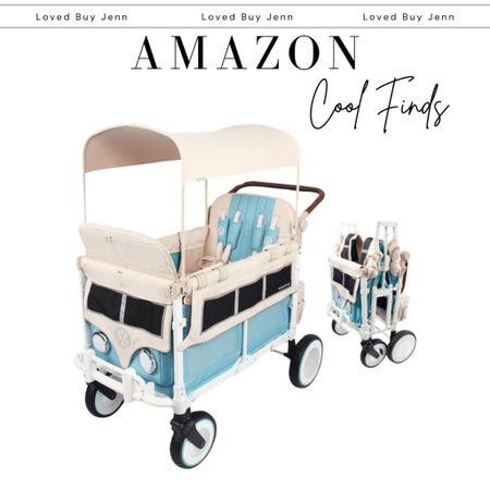 Ok! How cool is this! 

Stroller, baby carrier
WONDERFOLD Volkswagen Quad Stroller Wagon (4 Seater) - Collapsible Wagon Stroller with VW Bumper, Functioning Headlights, and All-Terrain XL Wheels, Bondi Blue

#LTKGiftGuide #LTKbaby #LTKkids