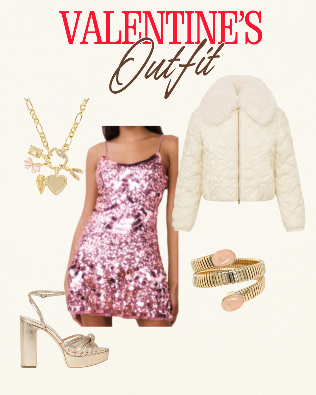 Valentine's Day is right around the corner! A Cute date night dress and subtle hearts on the Jacket makes this a great fancy Valentine's day outfit! 

 #LTKValentine #LTKootd #LTKSeasonal