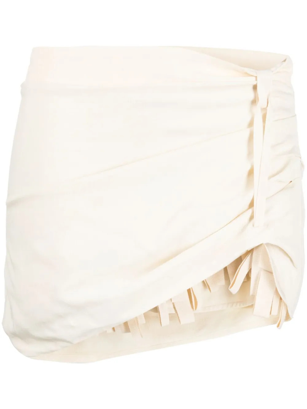 Jacquemus asymmetric mini skirt - Neutrals | Farfetch Global