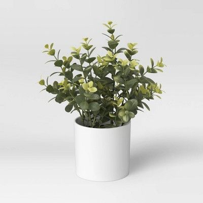 9" x 6" Artificial Boxwood Plant in Pot - Threshold™ | Target