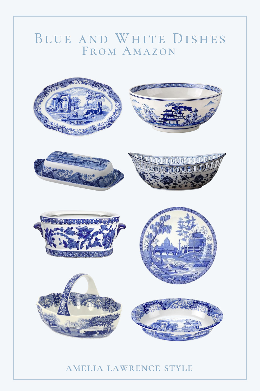 Blue and white dishes from Amazon. Luxury on a budget, blue and white finds, antiques. 

 #LTKdayinmylife #LTKHome #LTKSaleAlert