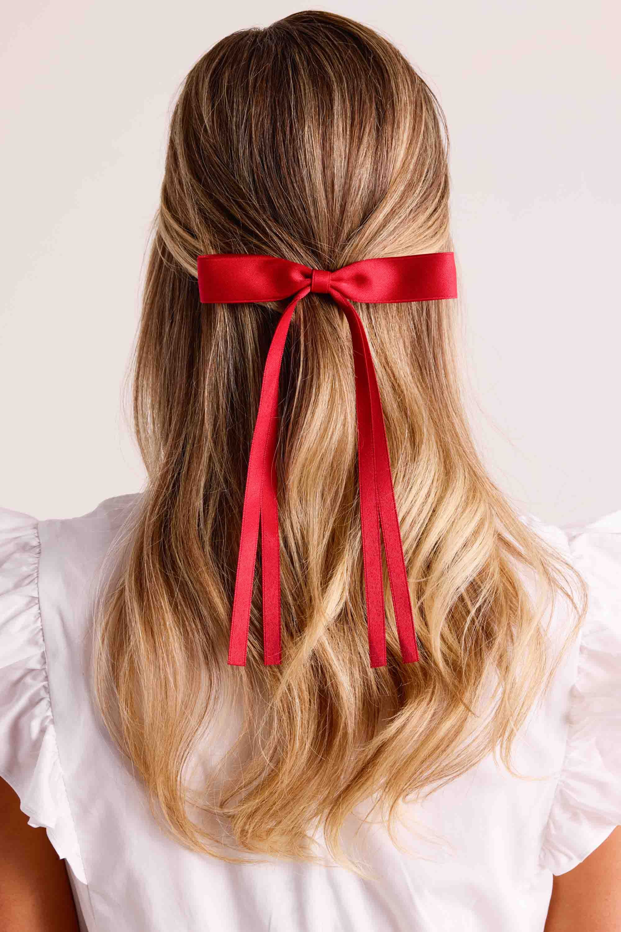 Bonnie Bow Clip- Burgundy | Avara