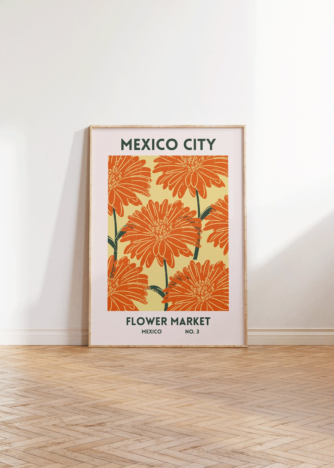 Flower Market Art Print, Set of 1, Mexico City Mexico Floral Decor Poster, Aesthetic Botanical Ga... | Etsy (US)