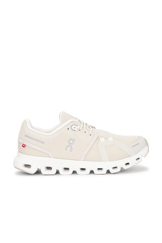 On Cloud 6 Sneaker in Pearl & White from Revolve.com | Revolve Clothing (Global)
