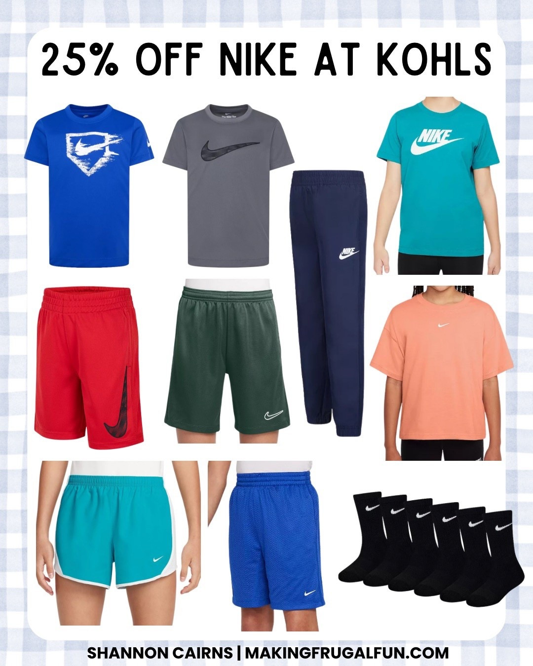 25% off Nike at Kohl’s! All ages included, but I focused on kid finds for back to school here.

This is seriously the uniform of my children…athletic shorts and tees ALL DAY EVERYDAY. 

I threw quite a few of these in my cart!

#kohls #backtoschool #nike

#LTKFindsUnder50 #LTKSaleAlert #LTKKids