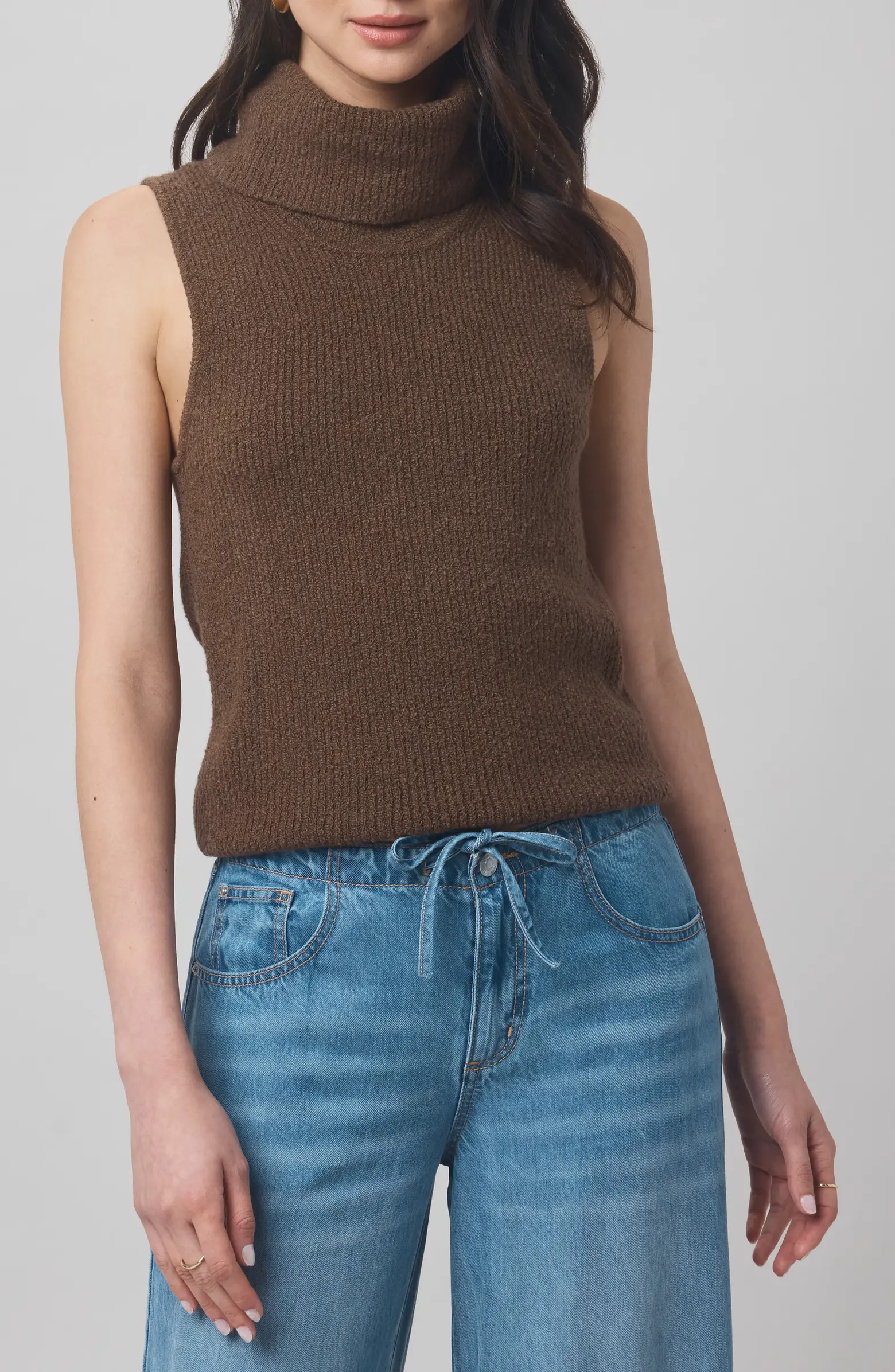 x @cellajaneblog Sleeveless Turtleneck Sweater | Nordstrom