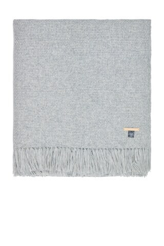 Jenni Kayne Large Alpaca Basketweave Throw in Grey | FWRD 