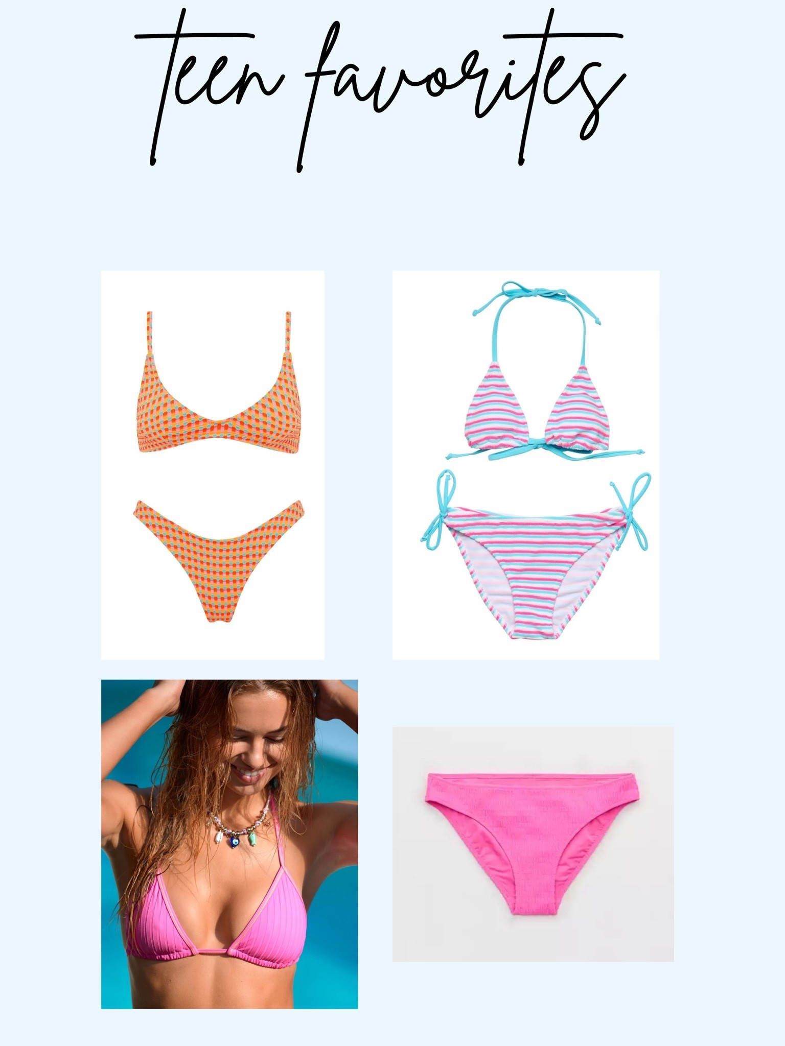 Teen bathing suits for summer vacation!