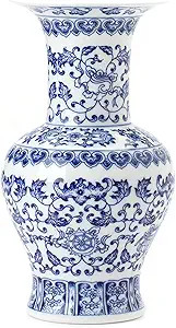 GaLouRo Blue and White Vase, Blue Vase, Chinoiserie Vase, Blue and White Ginger Jar Vase for Home... | Amazon (US)