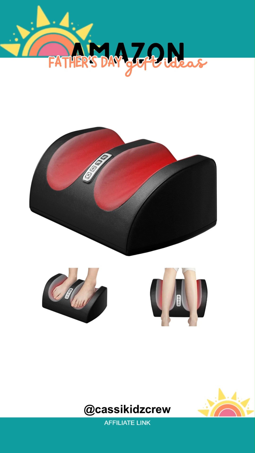 Give dad the gift of relaxation with a foot massager that combines soothing heat and gentle pressure. It’s a thoughtful way to bring comfort and care this Father’s Day. 👣🔥🎁  

#FathersDayGifts #FootMassager #Relaxation #MensWellness #HeatTherapy #MassageDevice #GiftForDad #ComfortCare #MensHealth #SelfCare 

 #LTKselfcare #LTKSaleAlert #LTKMens