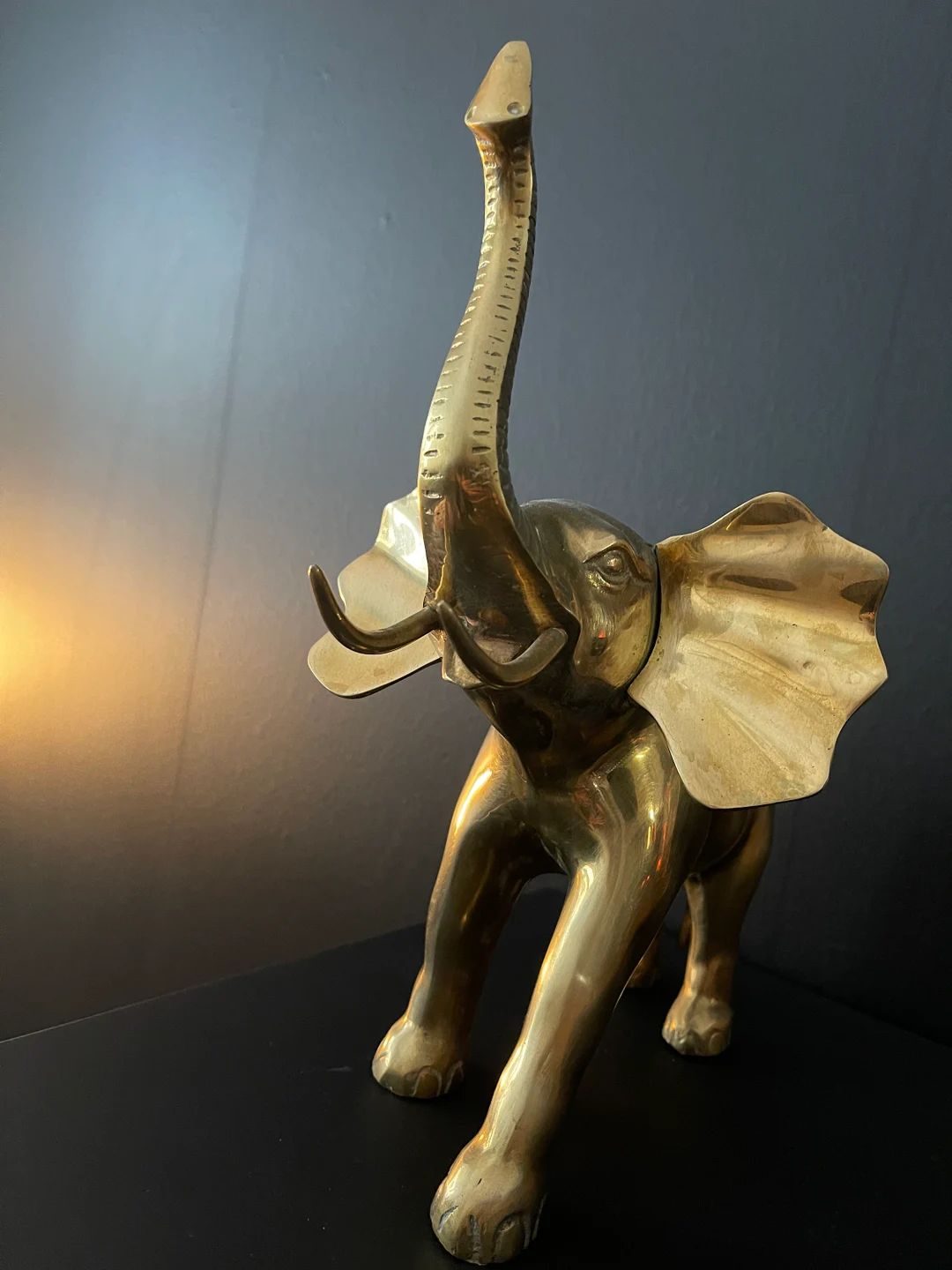 Brass Elephant Large Vintage - Etsy | Etsy (US)
