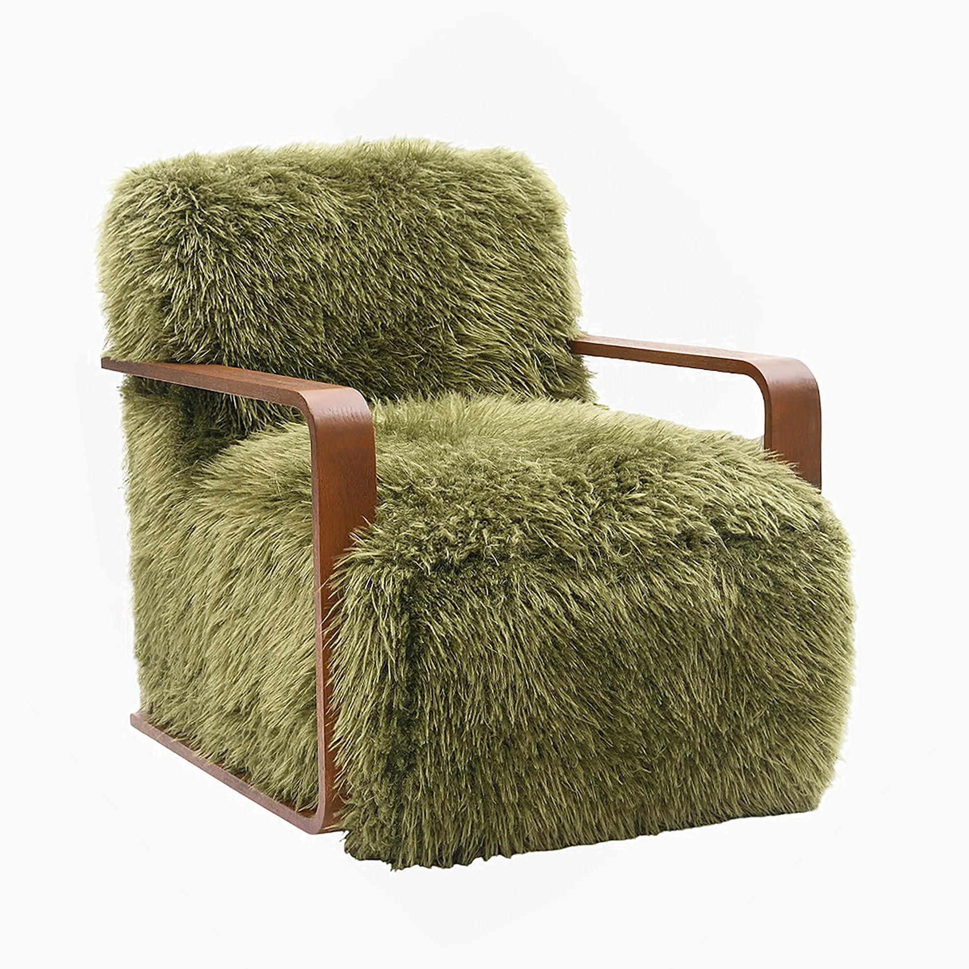 Harry Ultra Soft Long-Haired Faux Fur Accent Chair | Wayfair North America