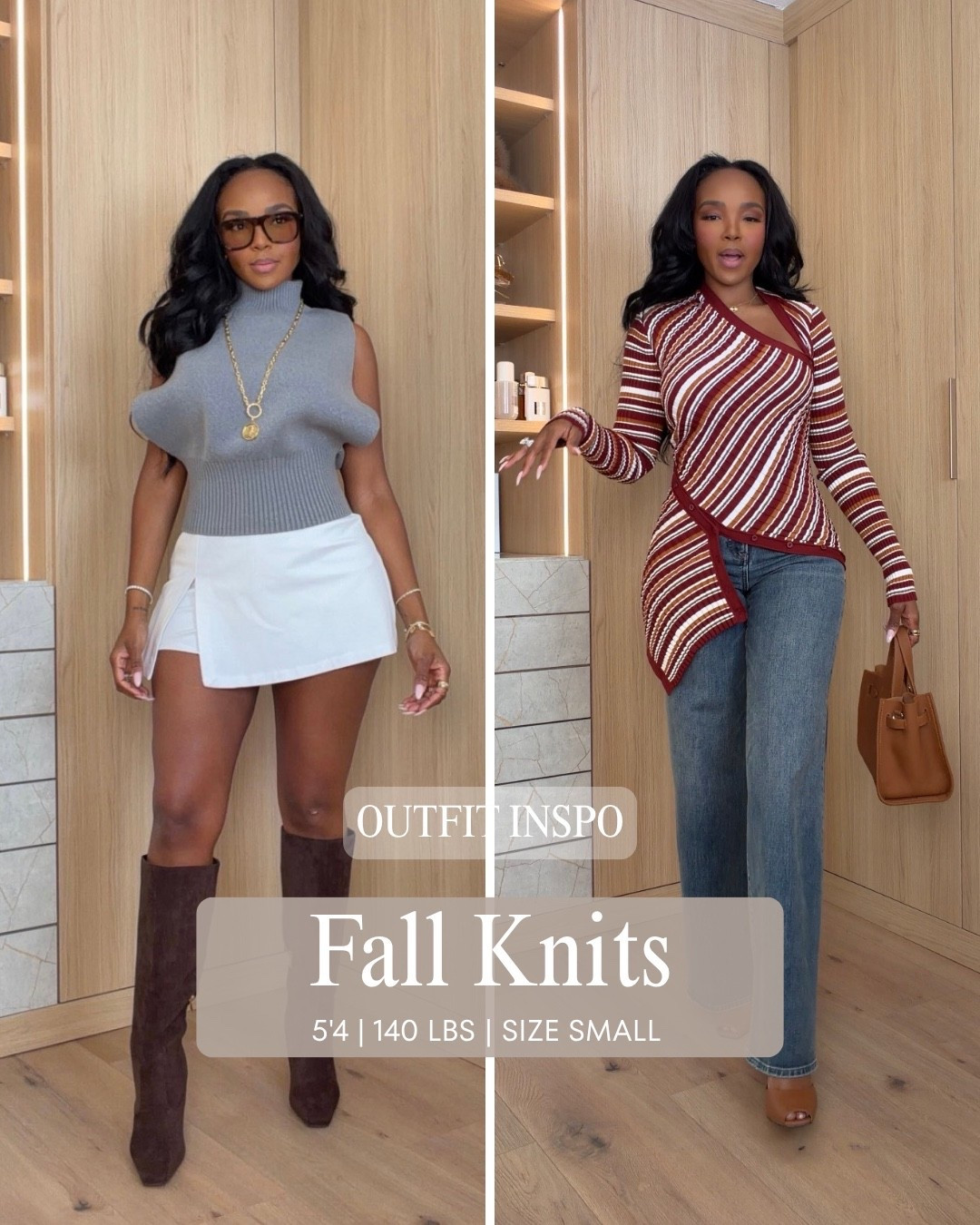 FALL KNITS YOU’LL LIVE IN 🍂

Two easy ways to make fall knits feel elevated without trying too hard. Perfect for brunch, date night, work or an everyday polished look.

Fall knit outfits, fall sweater outfit, elevated casual style, petite fall outfits, fall outfit inspiration

Wearing: Size Small | 5’4” | 140 lbs

📲 Download the FREE LTK app & follow me (@kirasfashionfinds) to shop all my daily finds.

#LTKFall #LTKPetite #LTKStyle