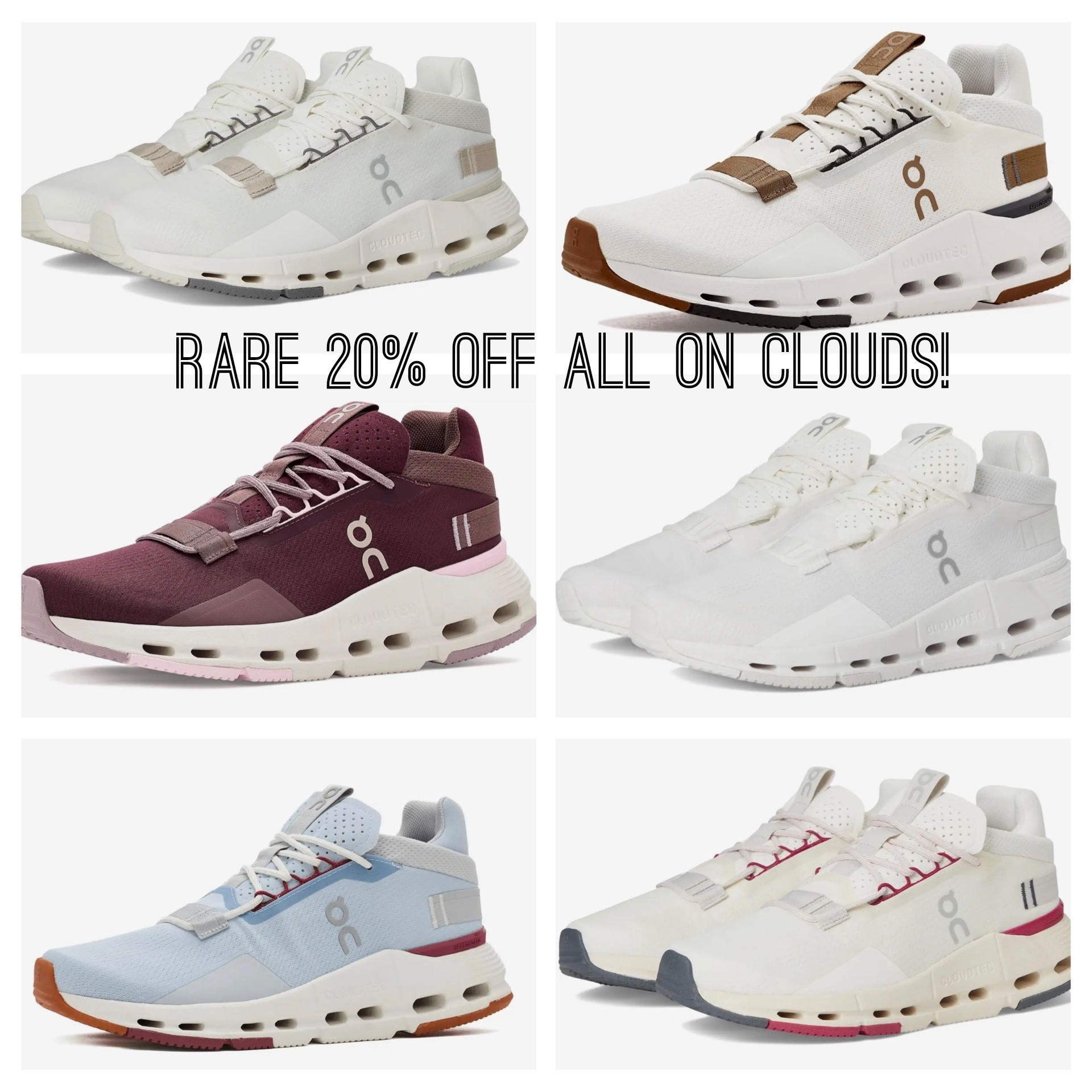 Say what?!! Rare 20% off all On Clouds and it’s working on Brooks, Nike, etc!! #ad 