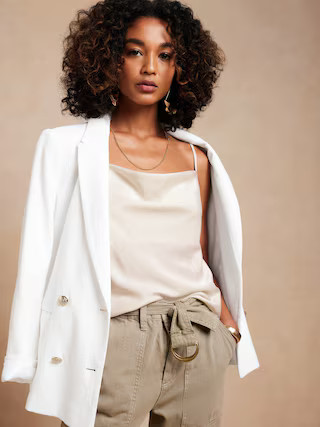 Silky Cowl-Neck Camisole | Banana Republic Factory