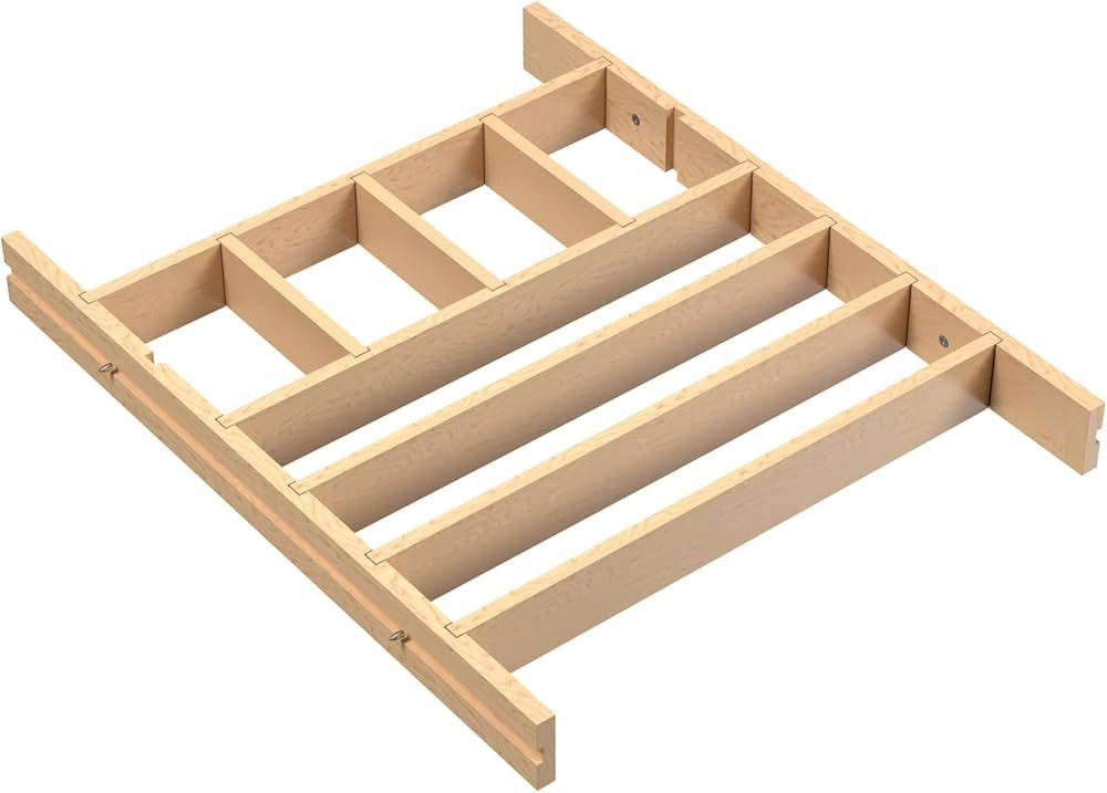 Rev-A-Shelf Wood Shallow Drawer Divider Insert 30" Cabinet | Amazon (US)