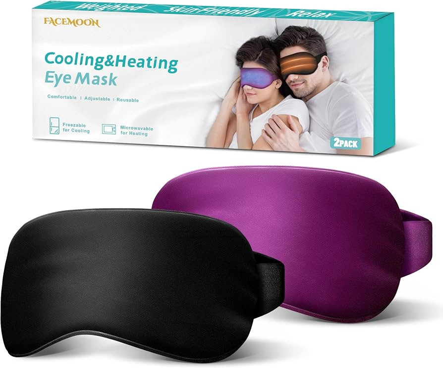 2PCS Cold Eye Mask - Cooling Eye Mask for Puffy Eyes, Cold Compress for Dark Circles, Tired Eyes,... | Amazon (US)
