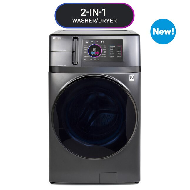 GE Profile 4.8-cu ft Capacity Carbon Graphite Ventless All-in-One Washer/Dryer Combo ENERGY STAR | Lowe's