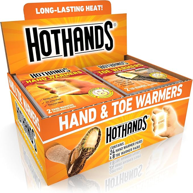 HotHands Hand & Toe Warmers - Long Lasting Natural Odorless Air Activated Warmers - 24 pair hand ... | Amazon (US)