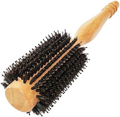 High-Density Boar Bristle Blow-dry Wooden Round Hairbrush Medium (1.2" Core, 2.4" with Bristles) ... | Amazon (US)
