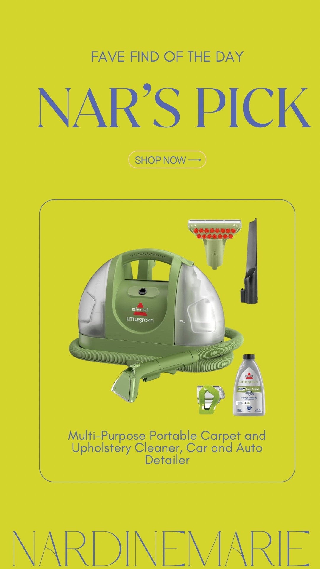 Favorites I actually use ✨

This portable carpet + upholstery cleaner is one of those home finds that actually earns its spot. I use it on couches, rugs, car seats — basically anywhere life happens.

Such a saved-worthy find if you have kids, pets, or just real life messes.

amazon home finds, cleaning must haves, mom life essentials, things I’m loving lately

#LTKHome