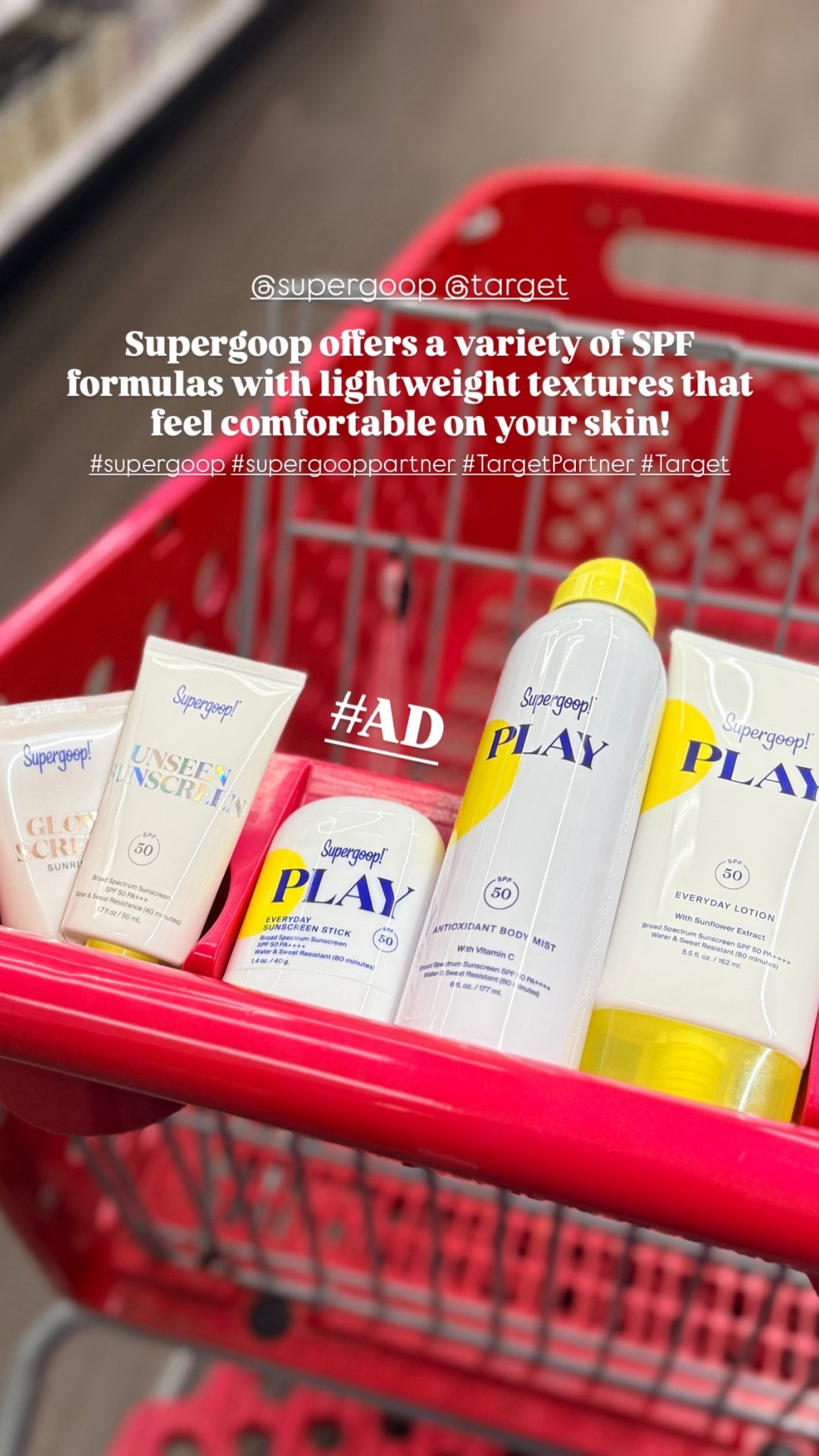 #AD

If SPF has ever felt like a chore, this might change your mind. Supergoop offers a variety of SPF formulas designed to feel comfortable, wearable, and easy to fit into everyday life.

I love being able to explore different textures and options depending on my routine, and finding them while shopping at Target makes it even easier.

Shop @Supergoop at @Target or Target.com 🎯 

liketkit @shop.ltk Comment SHOP below to receive a DM with the link to this post on my LTK ⬇ https://liketk.it/661rn

#TargetPartner #Supergoop #SupergoopPartner #Target
